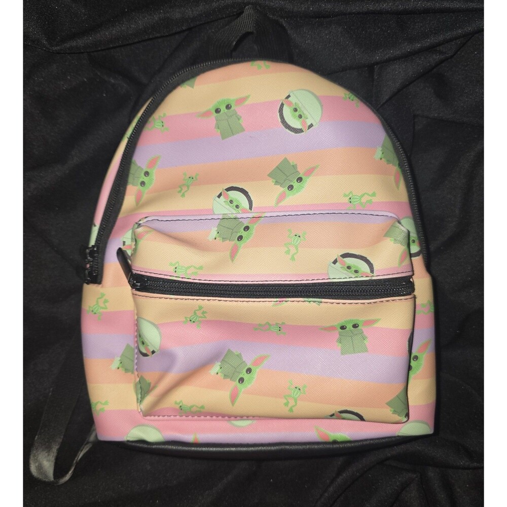 Bioworld Disney star wars baby Yoda grogu the child mini backpack bookbag!